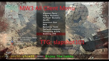 MW3 IW5M All Client Menu Online 2/4/14