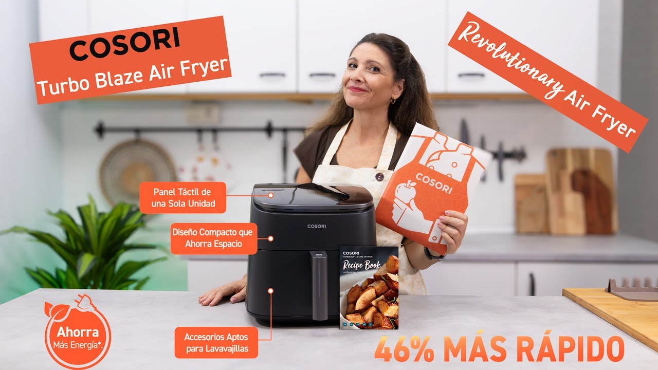 COSORI Freidora de Aire Turbo Blaze™ 6L, Air Fryer 46% Más Rápida con Motor