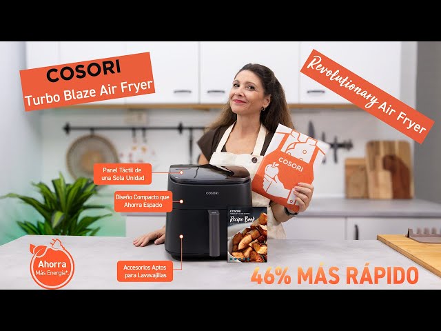 COSORI Freidora de Aire Turbo Blaze™ 6L, Air Fryer 46% Más Rápida con Motor  DC, Freidora sin Aceite 9 en 1, con 96 Recetas de Chef, Apta para  Lavavajillas, Freír, Hornear, Asar, Deshidratar, 1725W : : Hogar y  cocina