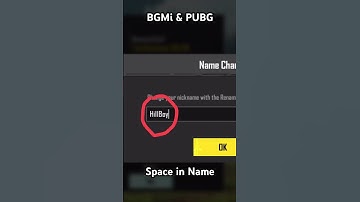 How to space in BGMi & PUBG Name ( BGMi & PUBG ke name me space kase de 👍)