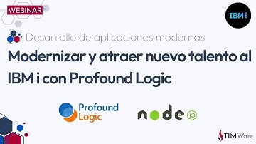 🧑‍💻 Modernizar y atraer nuevo talento al IBM i (AS400) con Profound Logic [WEBINAR]
