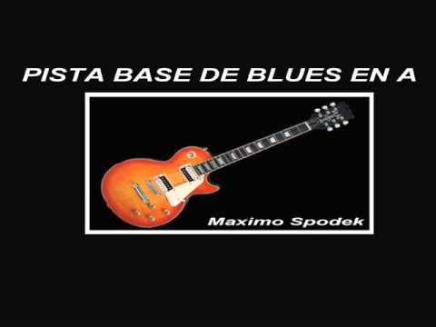 PISTA BASE DE BLUES LENTO EN A , PARA IMPROVISAR CON LA GUITARRA - YouTube