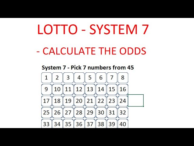 How to Calculate the Odds of Winning Lotto with System 7 - Step by Step Instructions - Tutorial class=