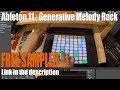 Ableton Live 11: Ambient Improvisation - Generative Melody Rack. No Talking, FREE SAMPLE DOWNLOAD