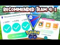 I go 4-1 using Recommended Teams in GO Battle League for Pokemon GO | What teams did we get?