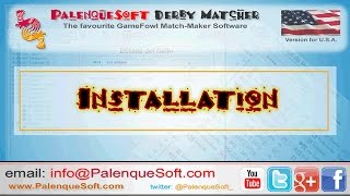 Tutorial US01 - Installation  - PalenqueSoft Derby-Matcher (US Version) screenshot 1