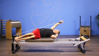 Side-Lying Arm Circle on Pilates Reformer
