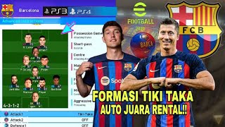 Formasi Barcelona tak terkalahkan | efootball 2024 PS3 PS4