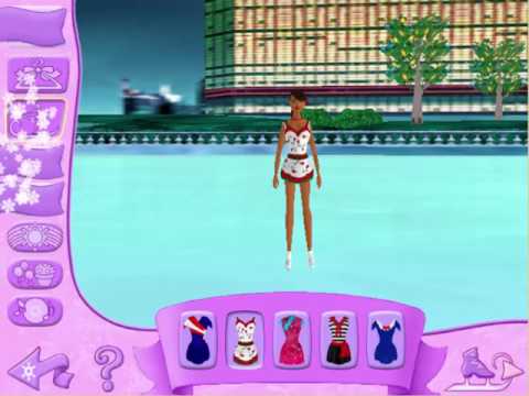 barbie figure skating game