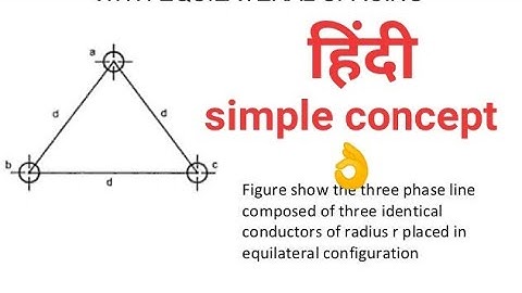 Capacitance of three phase line with symmetrical spacing part 1