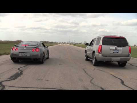 Nissan GT-R vs. Hennesey Cadillac Escalade