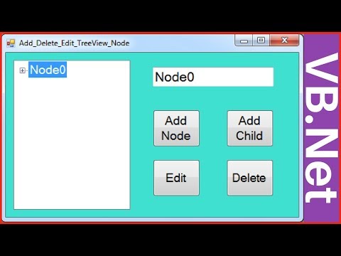 VB.Net Tutorial - How to Add, Edit, and Delete Treeview Nodes in VB.net