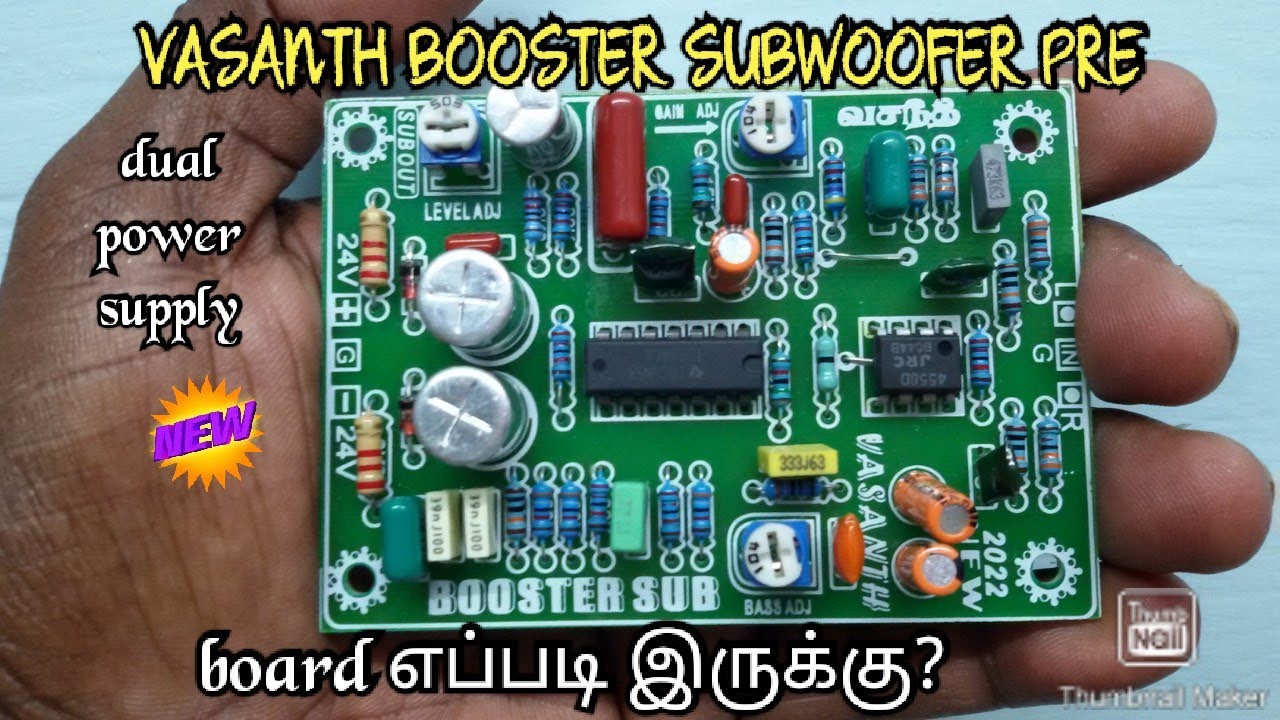 VASANTH BOOSTER SUBWOOFER PRE HOW TO USE IN TAMIL YouTube