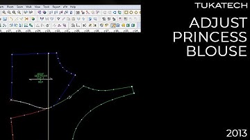 How to Adjust Princess Blouse | CAD Pattern Making Tutorial | TUKAtip - TUKAdesign (2013)