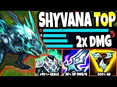 #1 My On-Hit Shyvana Top is not something they CAN HANDLE ~ 36% HP DMG/ Q 🔥 LoL Shyvana s12 Gameplay Mới Nhất