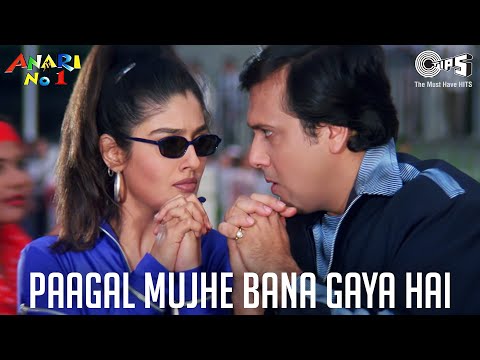 Paagal Mujhe Bana Gaya Hai | Anari  No. 1 | Govinda, Raveena Tandon | Kavita Krishnamurthy, Abhijeet