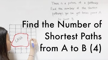 Find the Number of Shortest Paths from A to B (4)