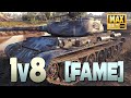 T-44: 1v8, stuck in the bunker [FAME] - World of Tanks