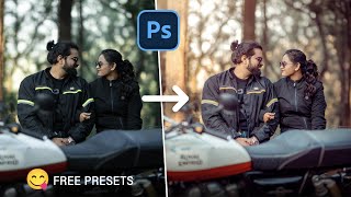 Pre wedding Photo Editing | Moody Pre Wedding Free Presets | Photoshop 2023 screenshot 2