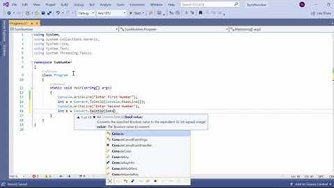 #1 sum of two  numbers in C# .net console application [C# for Beginners]