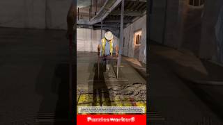 Satisfying Concrete Raking Process! Perfect Floor Slab Leveling #shorts