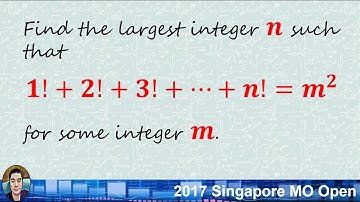 A simple question from 2017 Singapore MO Open