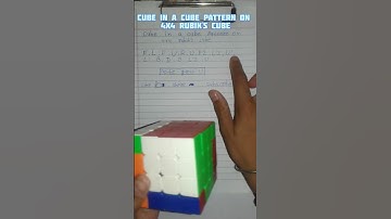 cube in a cube pattern on 4x4 rubik