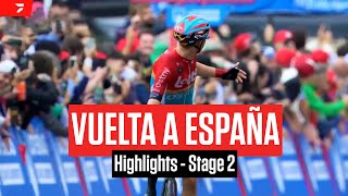 Highlights: 2023 Vuelta a España Stage 2 - Crashes, Rain, And Chaos