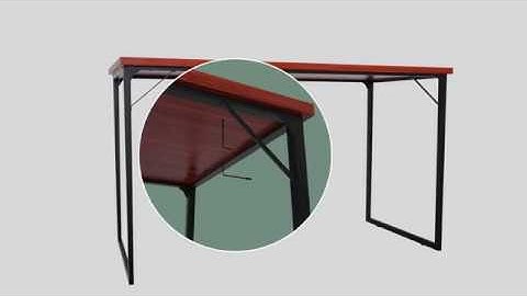 Coleshome Computer Desk, Modern Simple Style Desk for Home Office, Sturdy Writing Desk