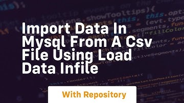 import data in mysql from a csv file using load data infile