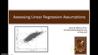 Assessing Linear Regression Assumptions from Regression Model