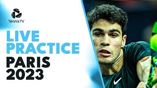 LIVE: Carlos Alcaraz Practice! | Rolex Paris Masters 2023 screenshot 2