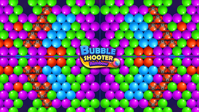 Bubble Shooter Rainbow 🌈 Level 46 - 55  Shoot and Pop Puzzle Game  @GamePointPK 