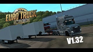 Euro truck simulator 2 v1.32 - promods 2.31 update !! map and achievements progress