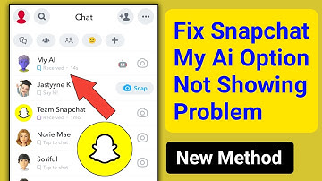 Fix My Ai Option Not Showing Up On Snapchat।Snapchat My Ai Not Available Problem Solve