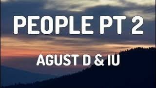 PEOPLE PT 2 - AGUST D & IU (LYRICS VIDEO)