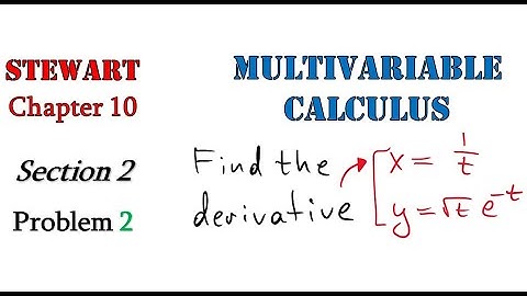 Multivariable Calculus, Stewart, 10.2.2: Derivative Parametric Equations