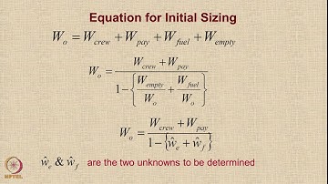 Lecture 48 : Tutorial on Initial Sizing of Transport Aircraft
