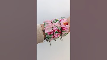 Scrunchie Keychain 🔑 Perfect solution for keep your keys organised #shortvideo #youtubeshorts #fyp