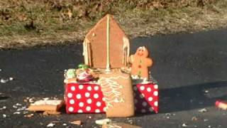 Exploding Gingerbread House