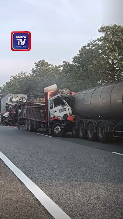Pemandu, kelindan maut dalam kemalangan tiga treler