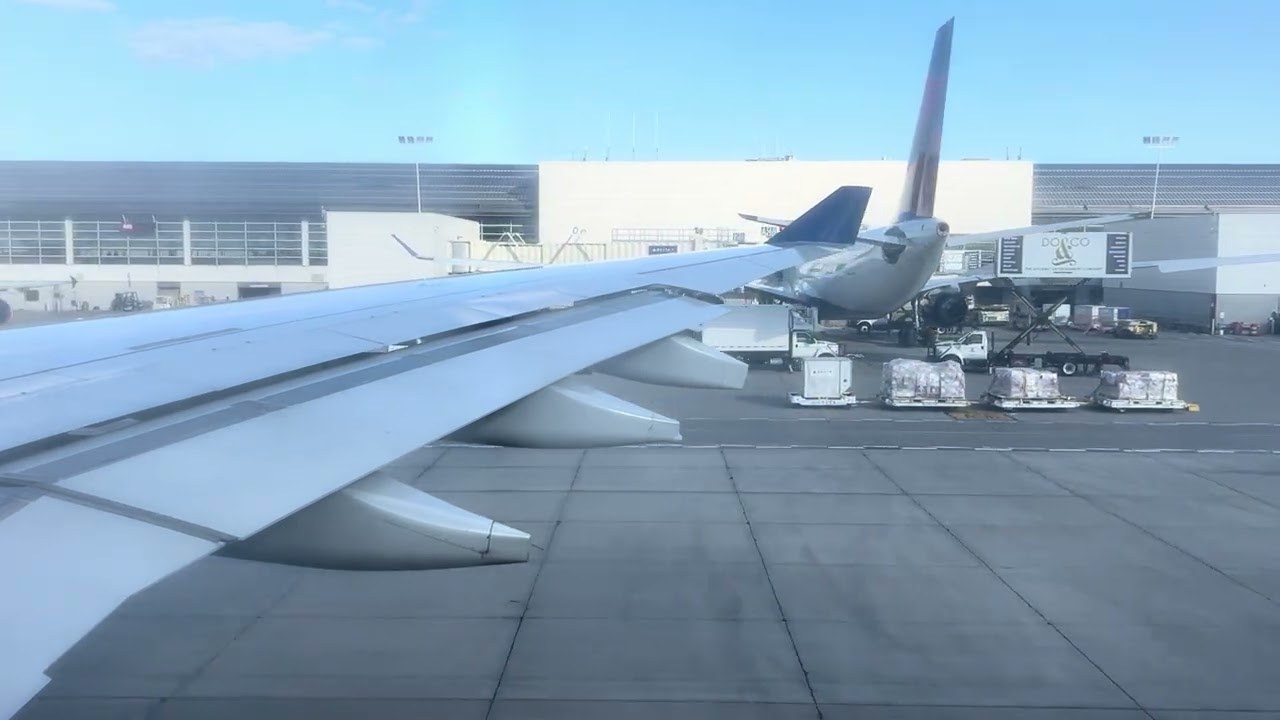 Delta Airbus A330-200 Pushback, Taxi, and Takeoff from Detroit (DTW)
