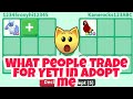 What People Trade for Yeti In Roblox Adopt Me Trading