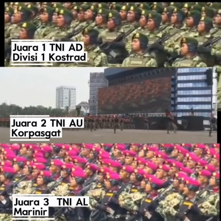 Sang Juara Defile HUT TNI ke 80 tahun🫡🫡 #tni #tnidihatirakyat #tniad  #fyp