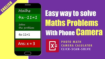 Easy way to solve Maths Problems | Photo Math Camera Calculator | English Tutorial