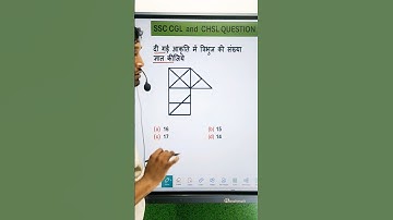 दी गई आकृति में त्रिभुज की संख्या कितनी है || Reasoning Important Questions #ssc