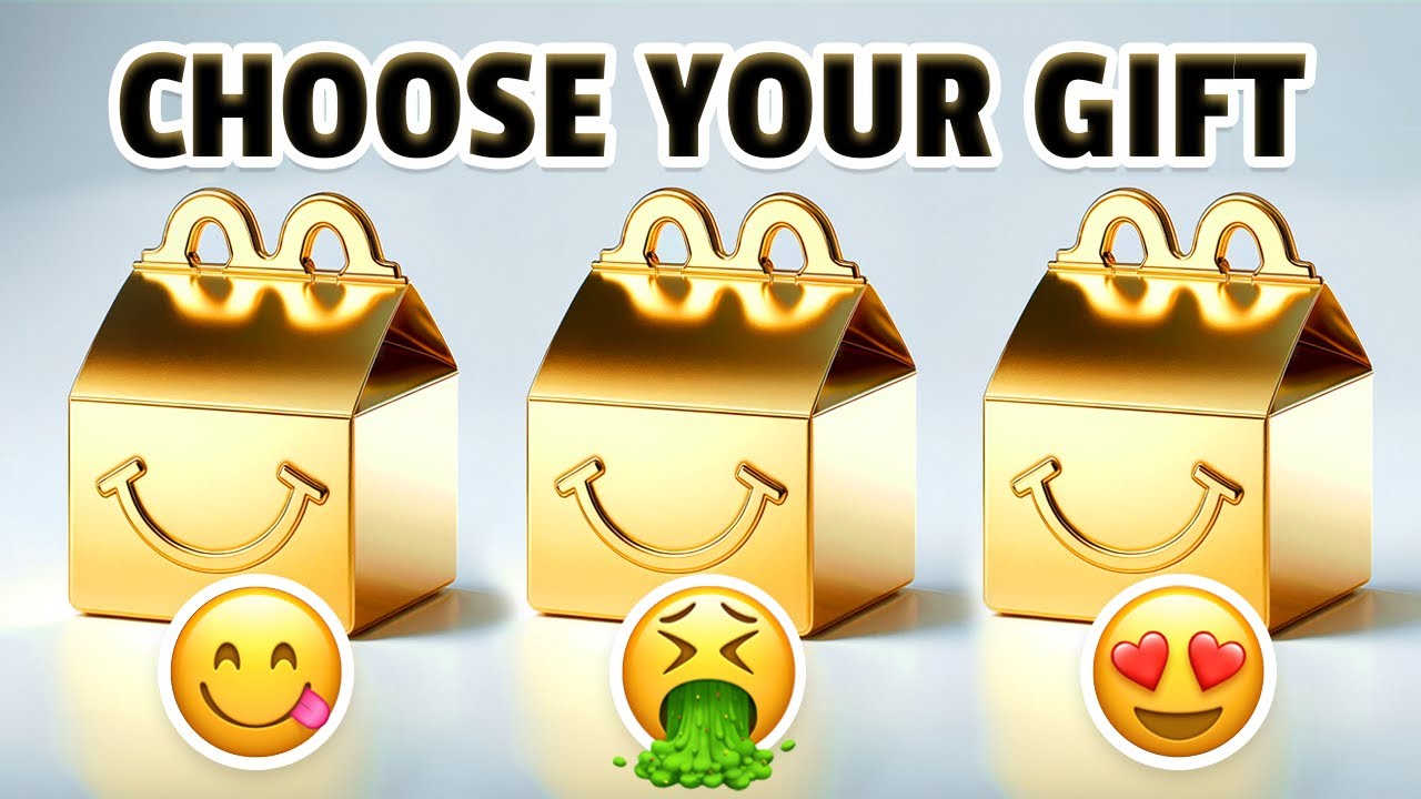 Choose your gift 🎁🤩💝🤮||3 gift box challenge||2 good \u0026 1 bad||Rainbow, Gold \u0026 Black #giftboxchallenge