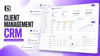 This Notion CRM Manages Clients, Payments & Sales — All in One Dashboard