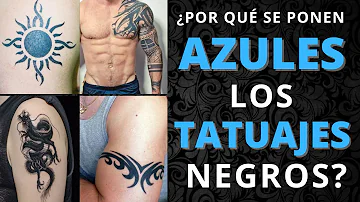 ¿Por qué los tatuajes negros se vuelven azules?