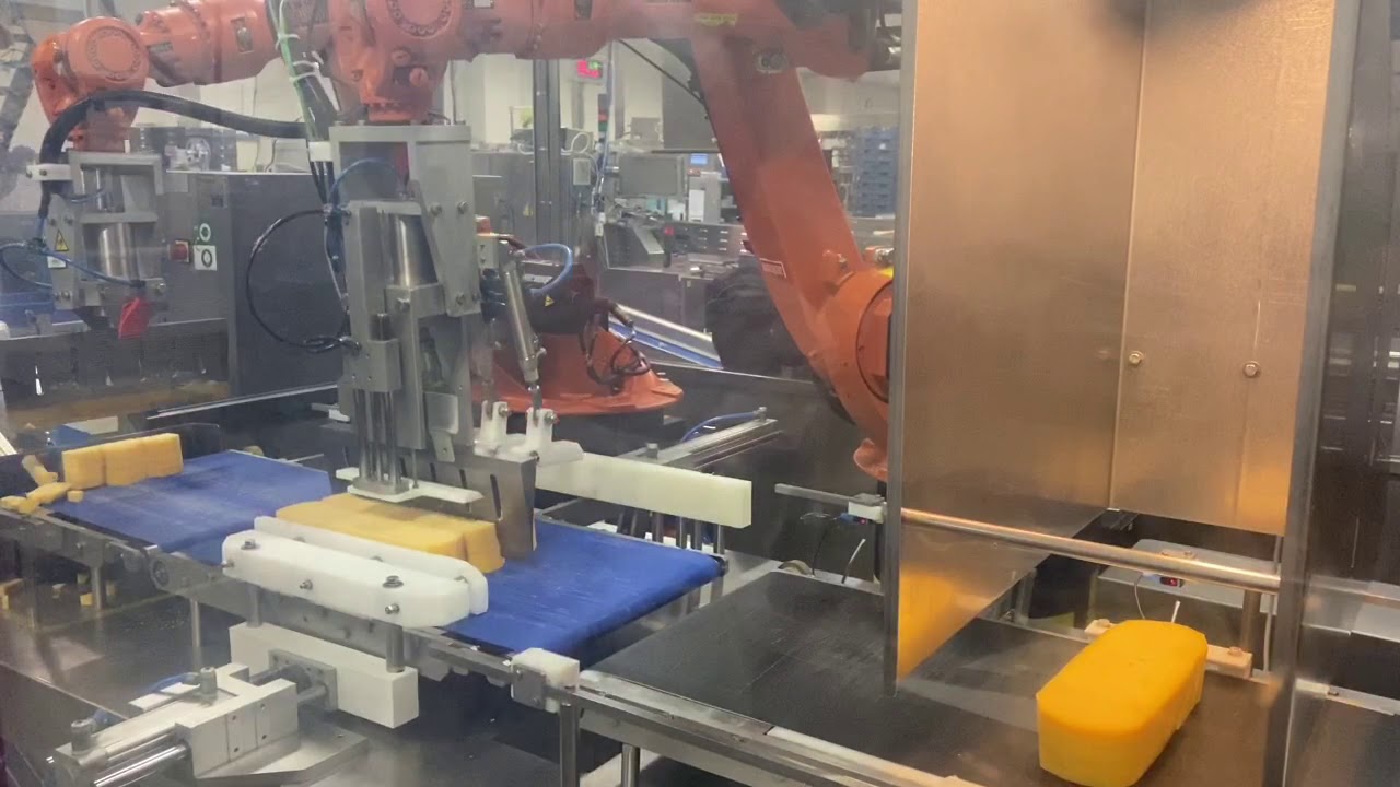 How Its Made: Cutting Cheese Cubes
